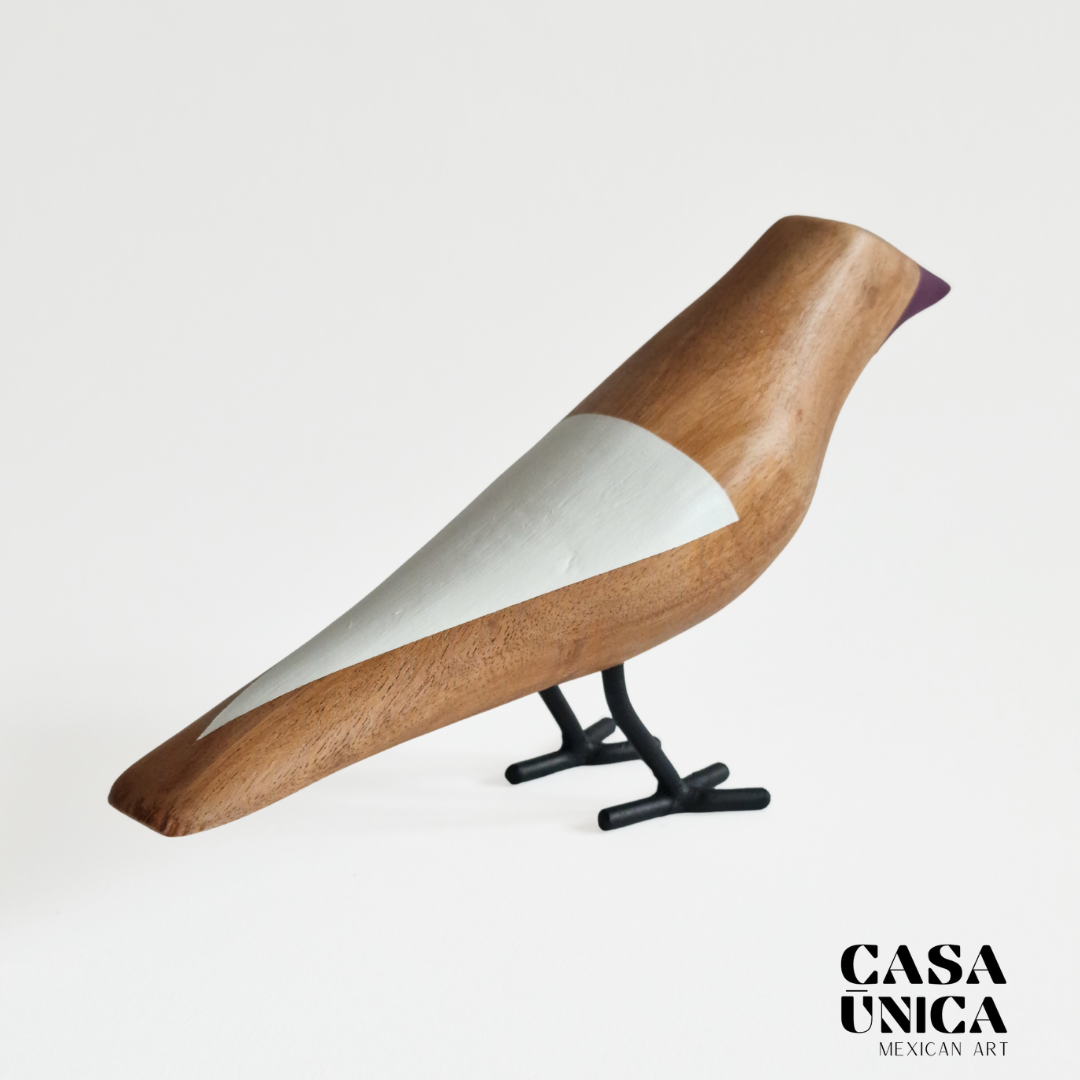 Wooden Bird | White