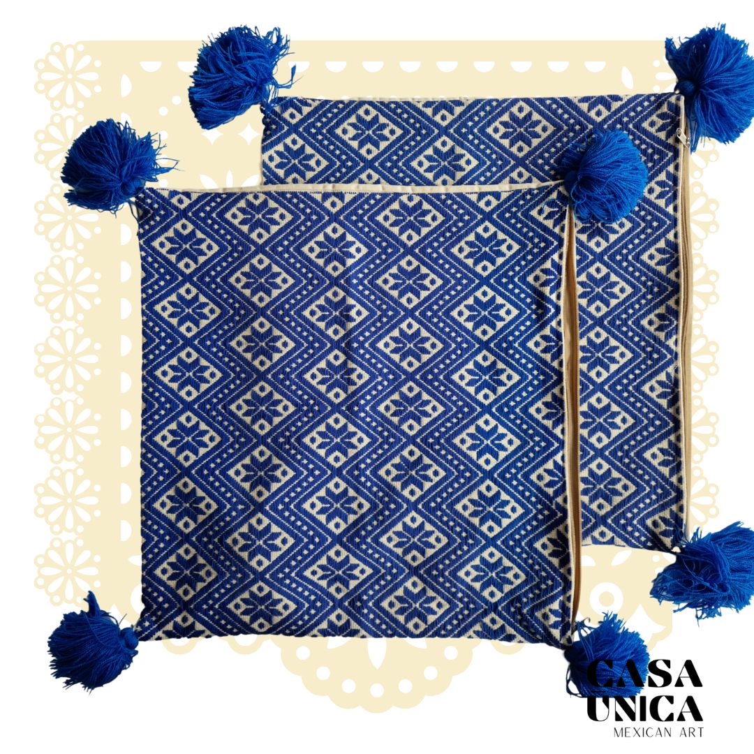 Otomi Pillowcases | Blue Stars