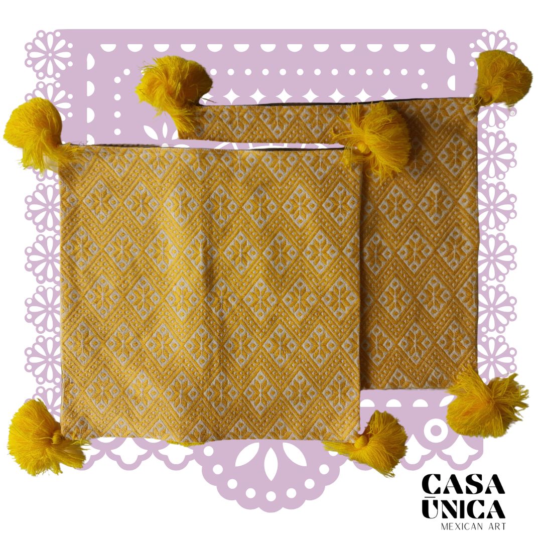 Otomi Pillowcases | Yellow Stars