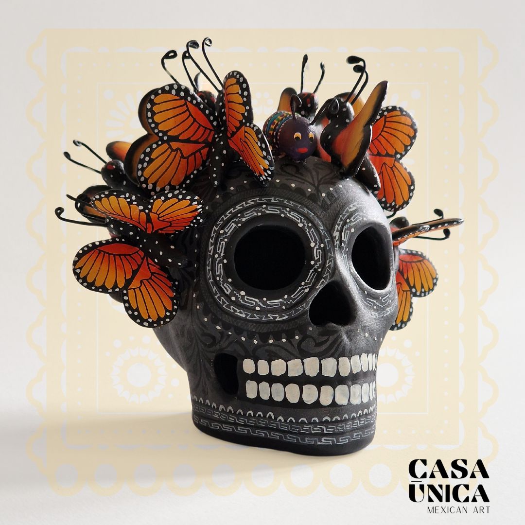 Día de Muertos Skull | Obsidian Black