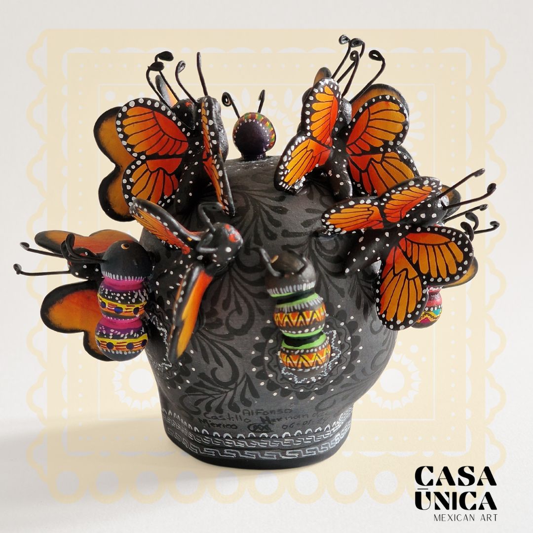 Día de Muertos Skull | Obsidian Black