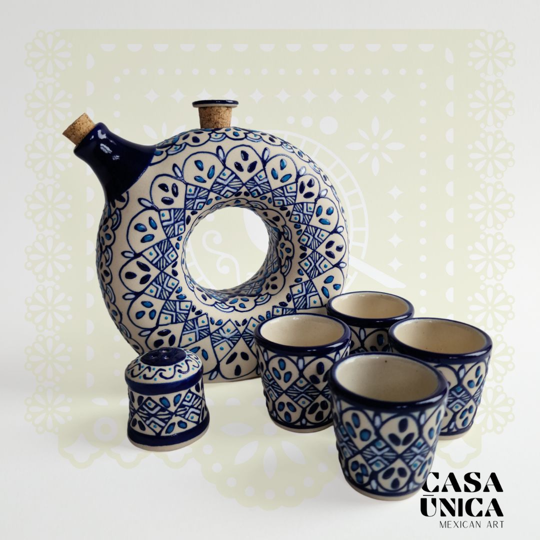 Talavera Blue | Sun Tequila Set