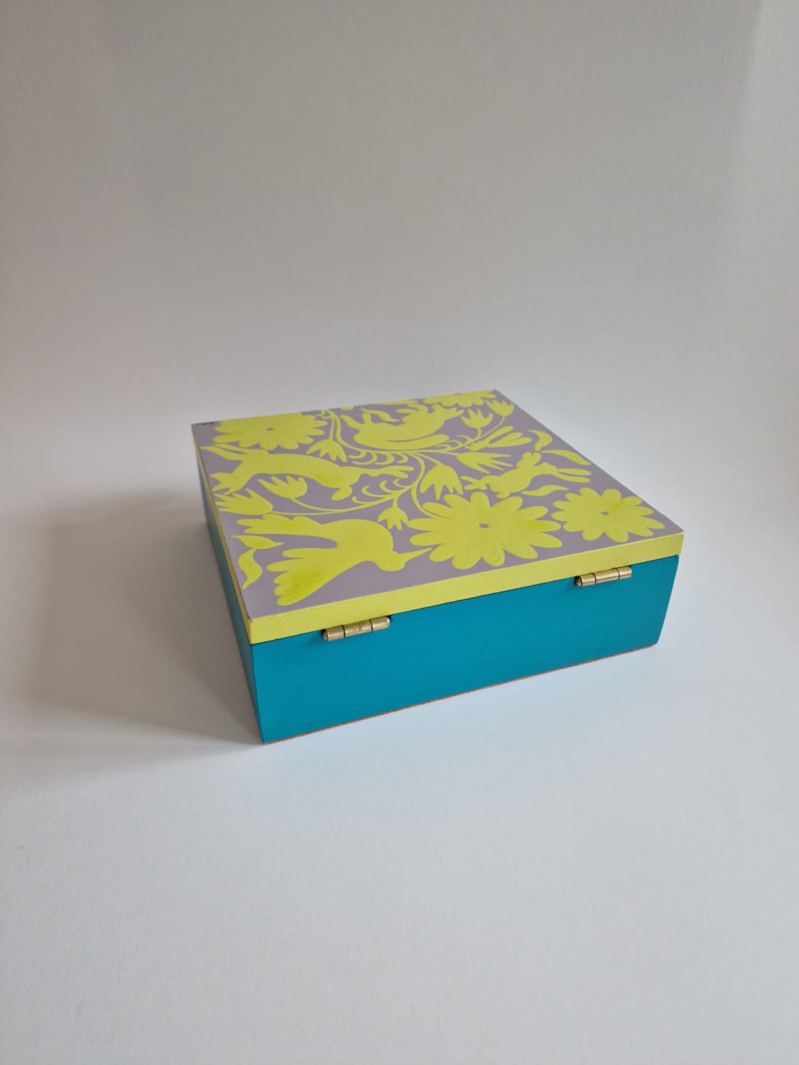 Tenango Wooden Tea-Box | Green