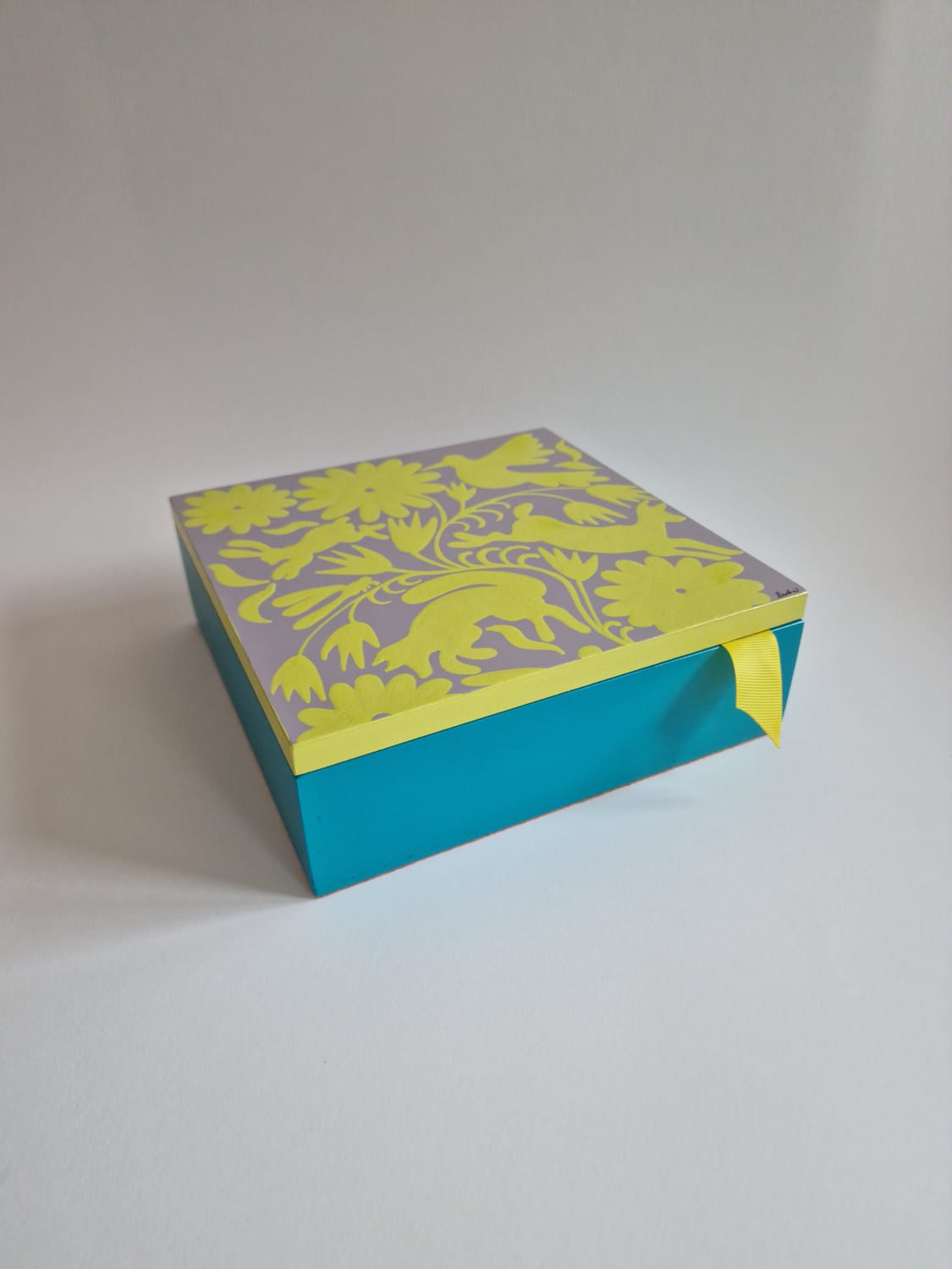 Tenango Wooden Tea-Box | Green