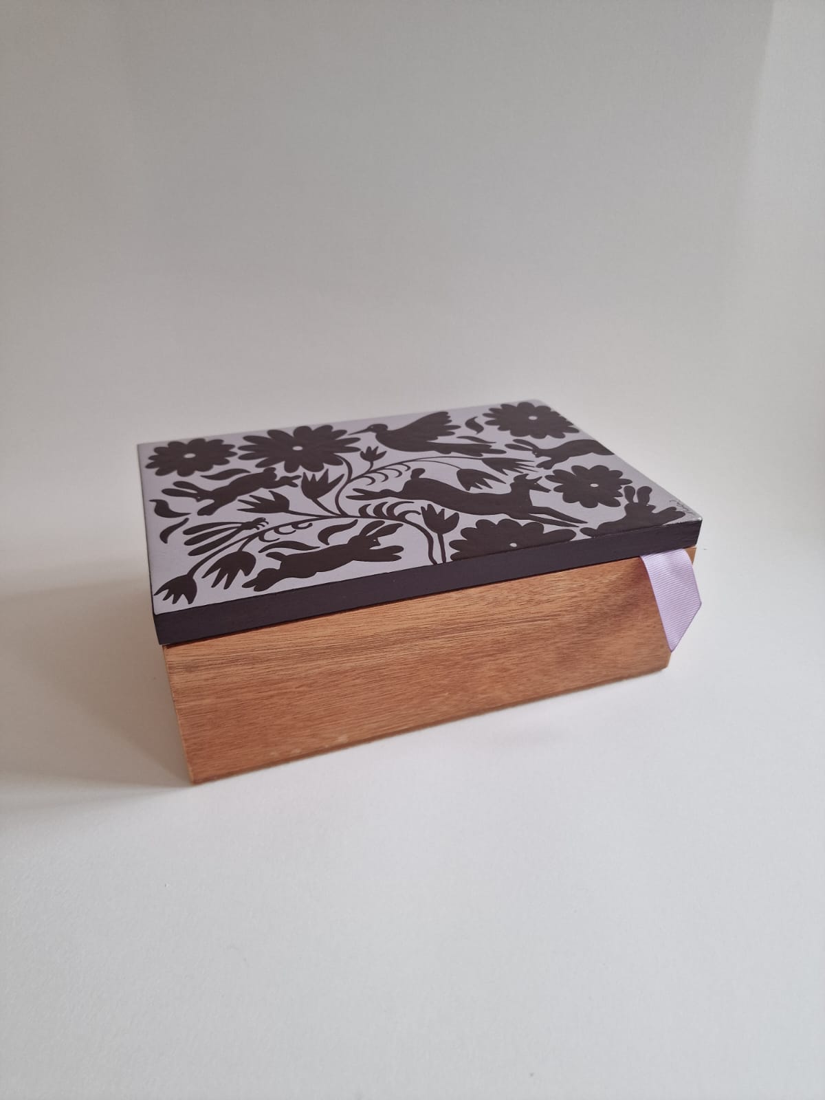 Tenango Wooden Tea-Box | Brown