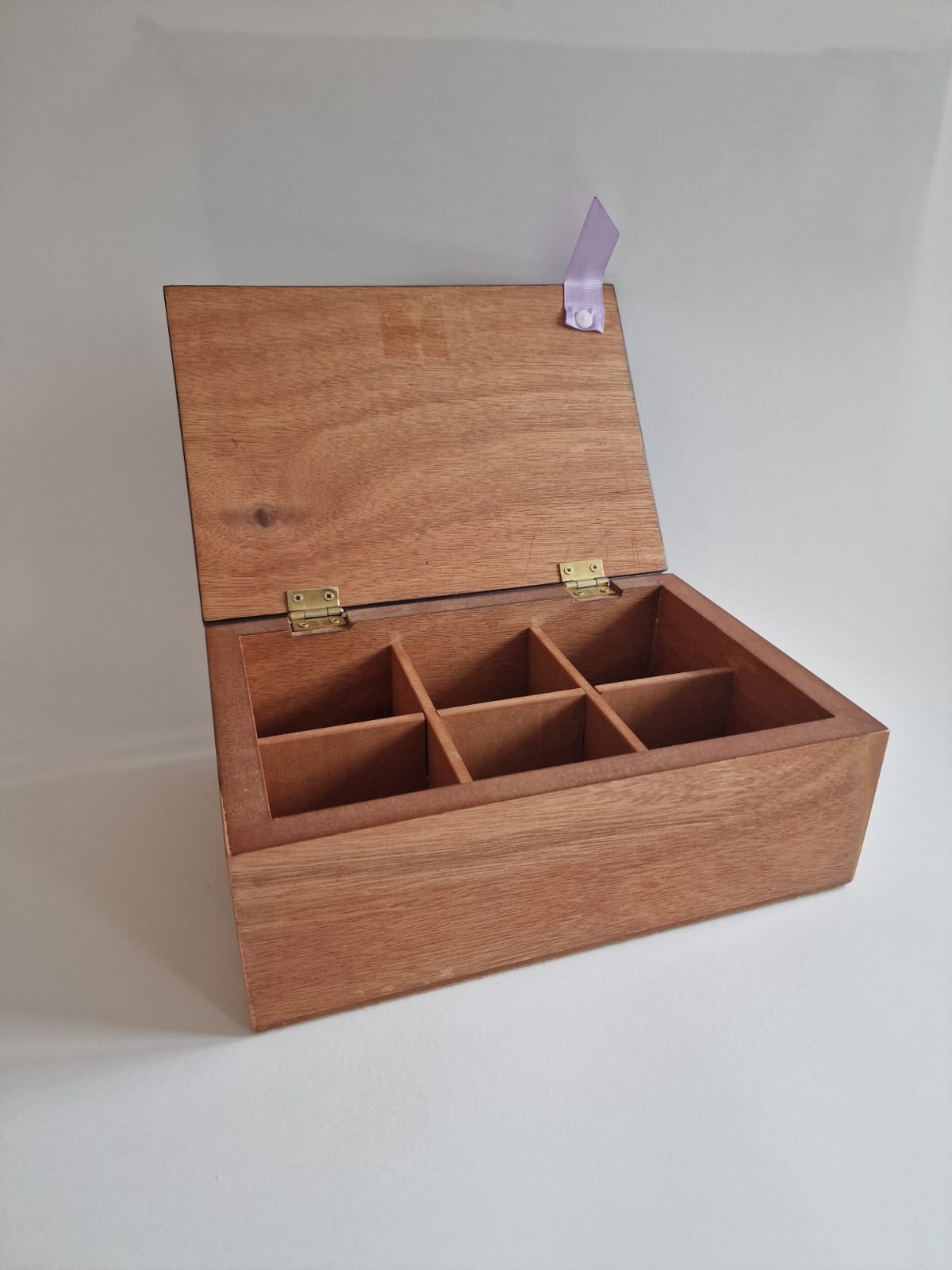 Tenango Wooden Tea-Box | Brown