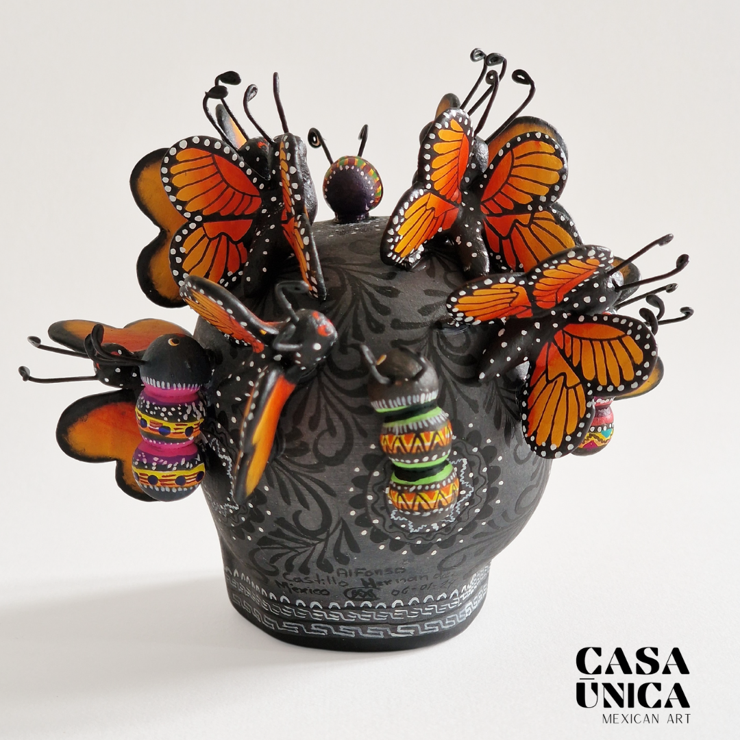 Día de Muertos Skull | Obsidian Black