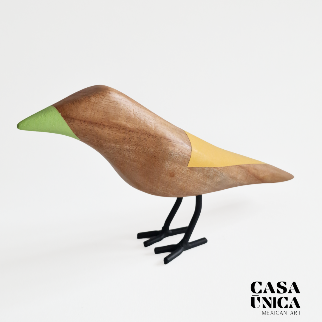 Wooden Bird | Yellow