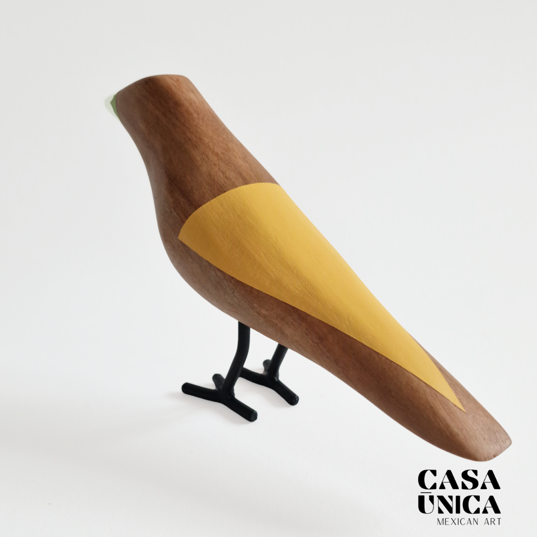 Wooden Bird | Yellow