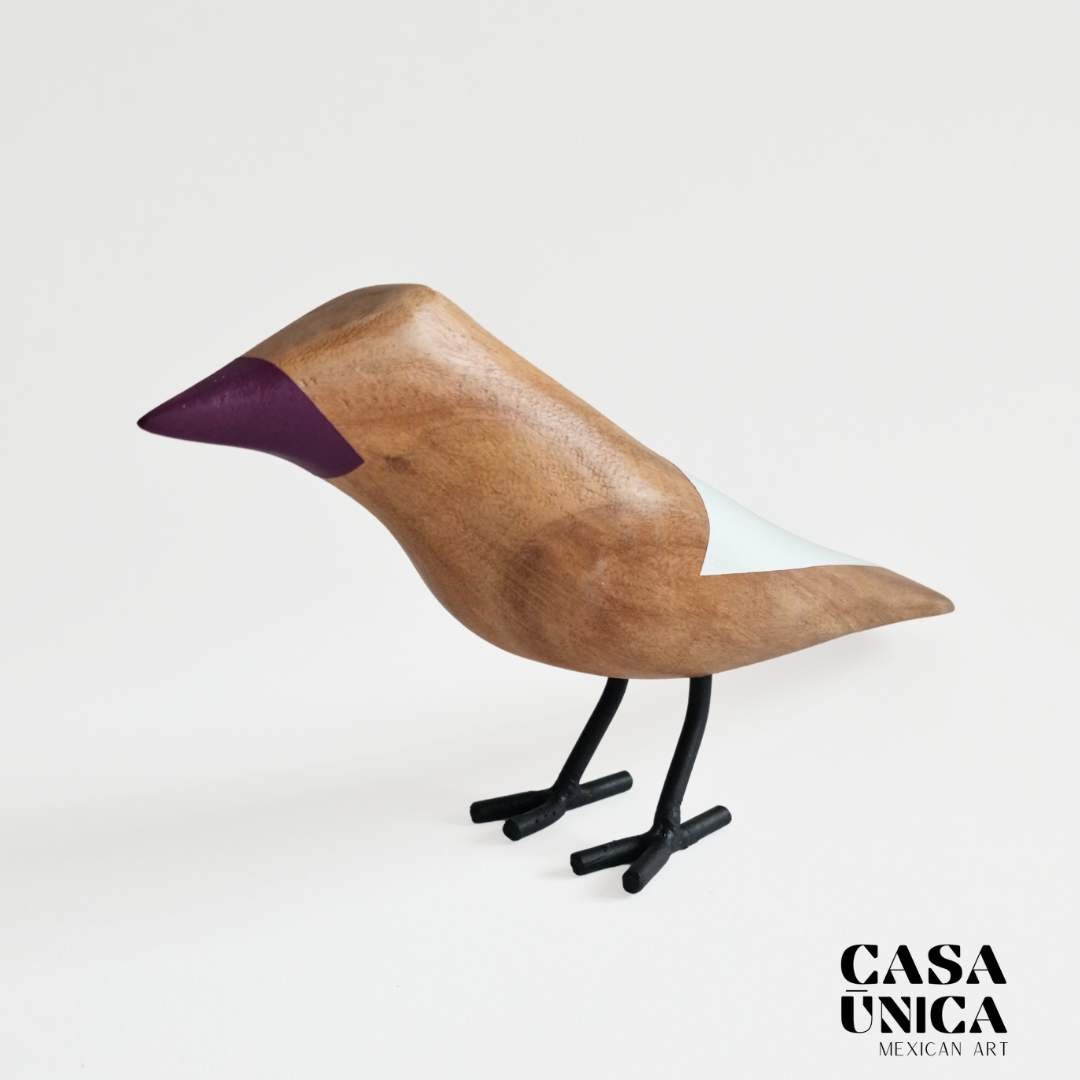 Wooden Bird | White