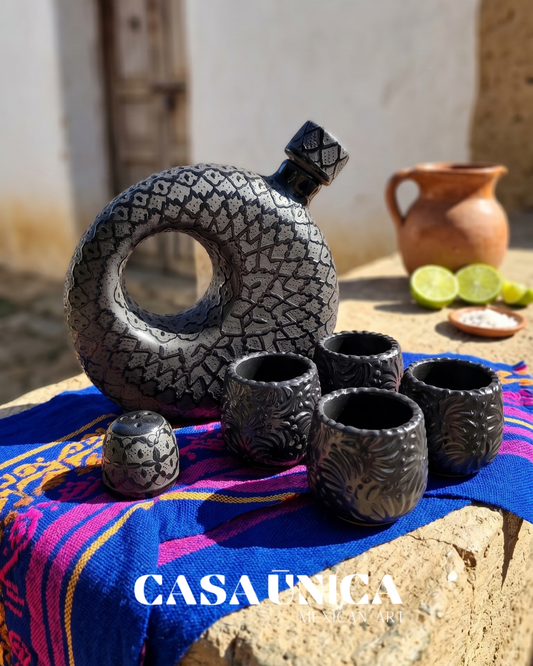 Obsidian Black | Moon Tequila Set (No plate)