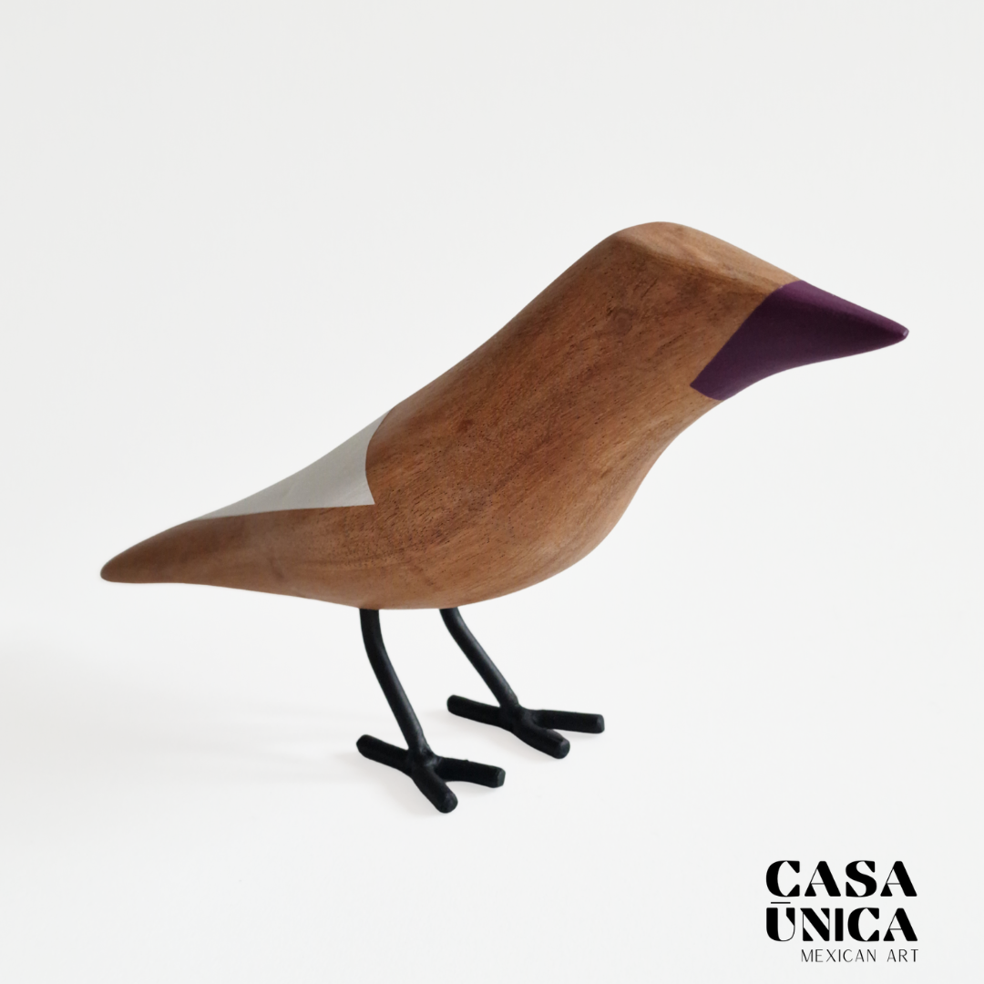 Wooden Bird | White