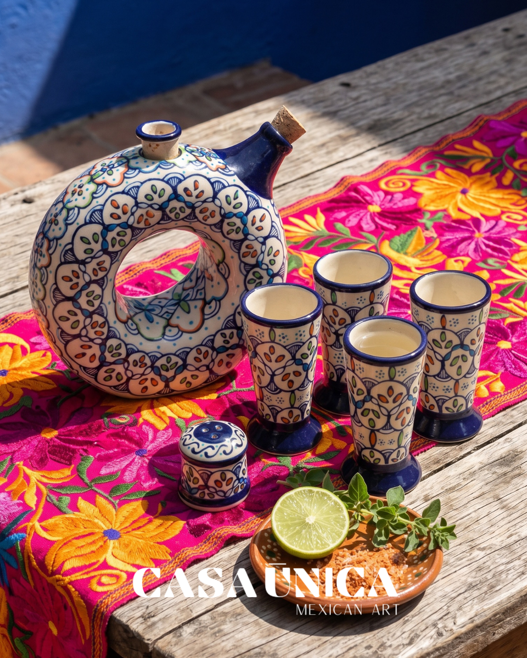 White, Orange & Blue | Sun Tequila Set