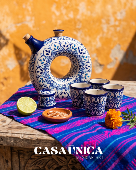 Talavera Blue | Sun Tequila Set
