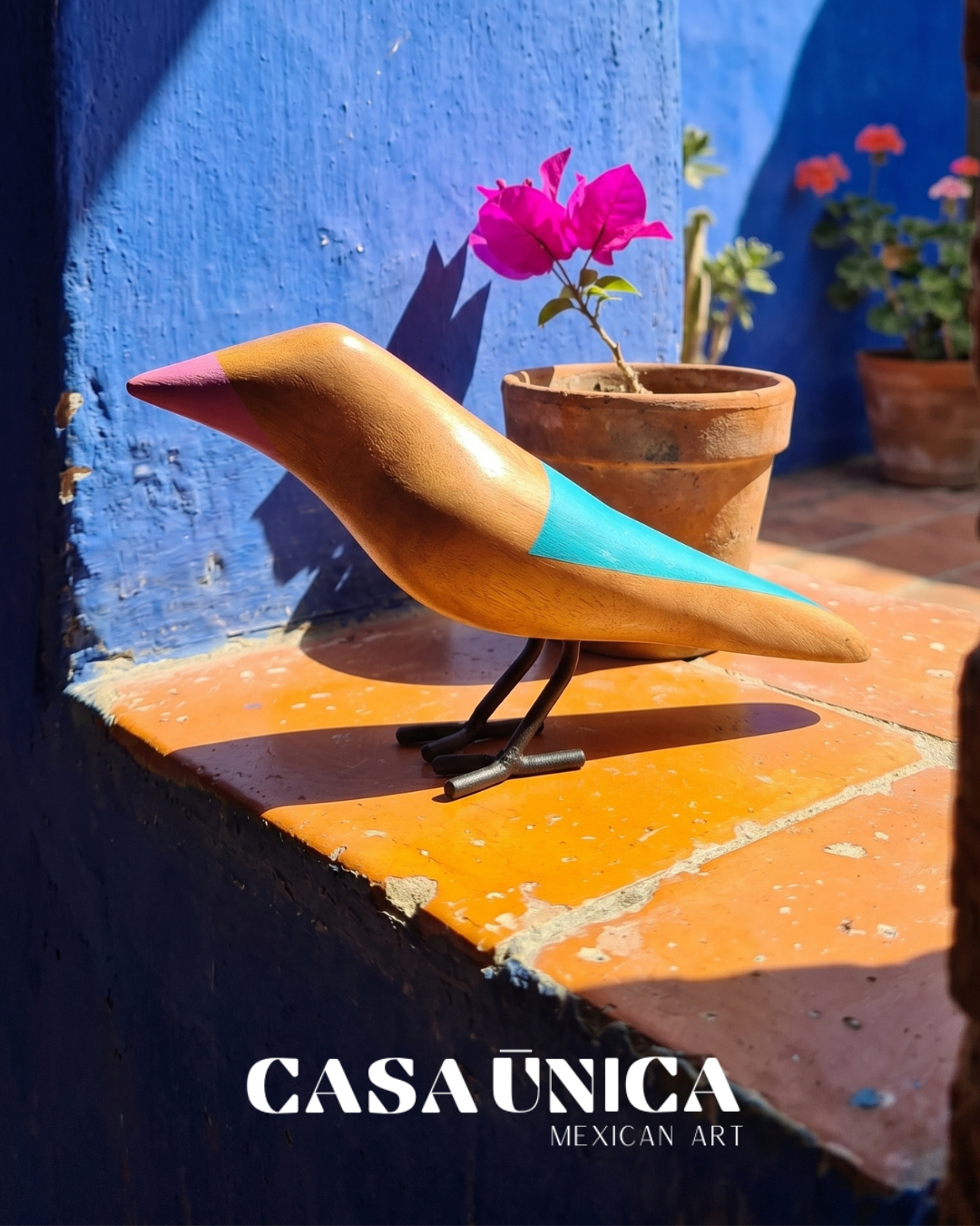 Wooden Bird | Blue