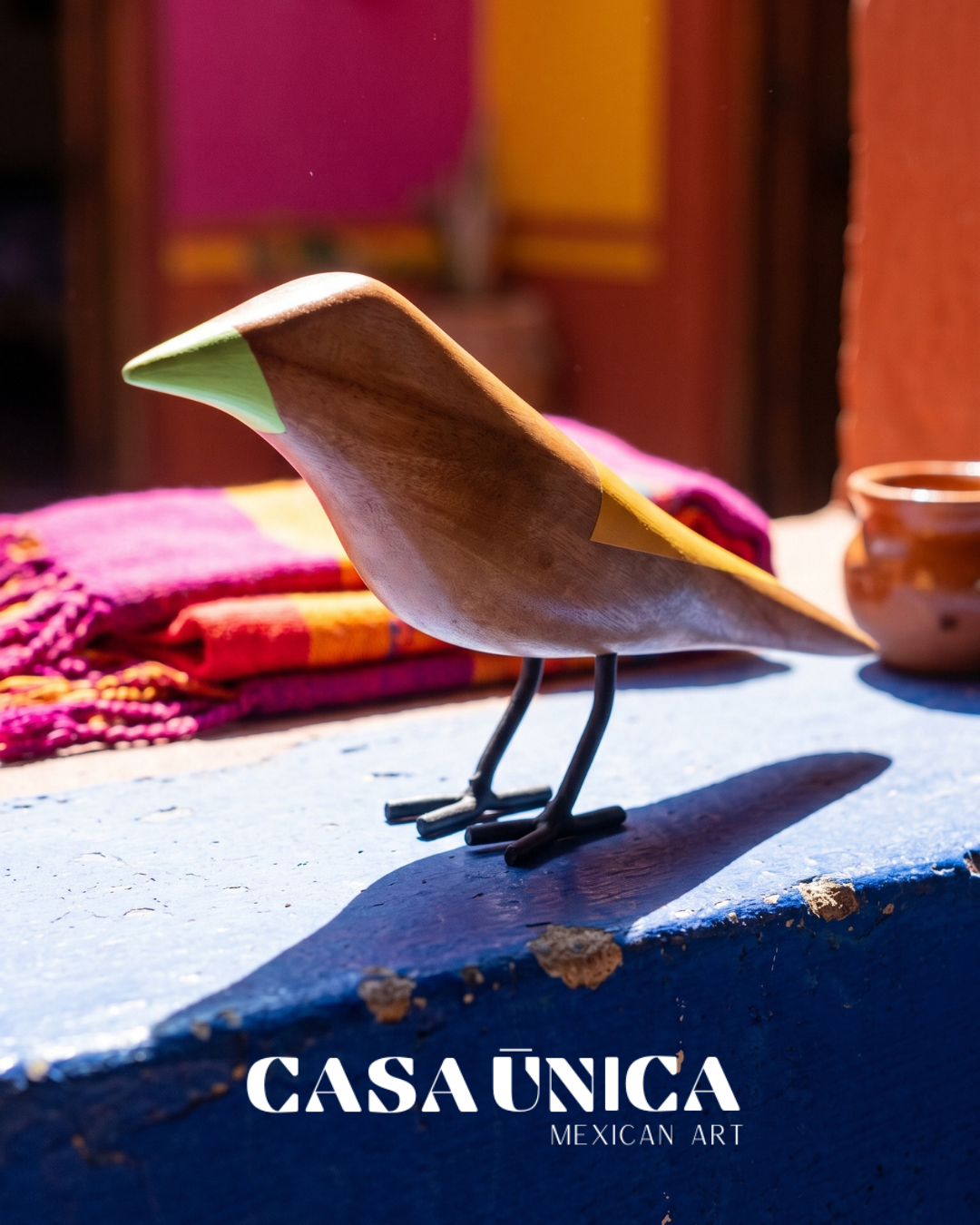 Wooden Bird | Yellow