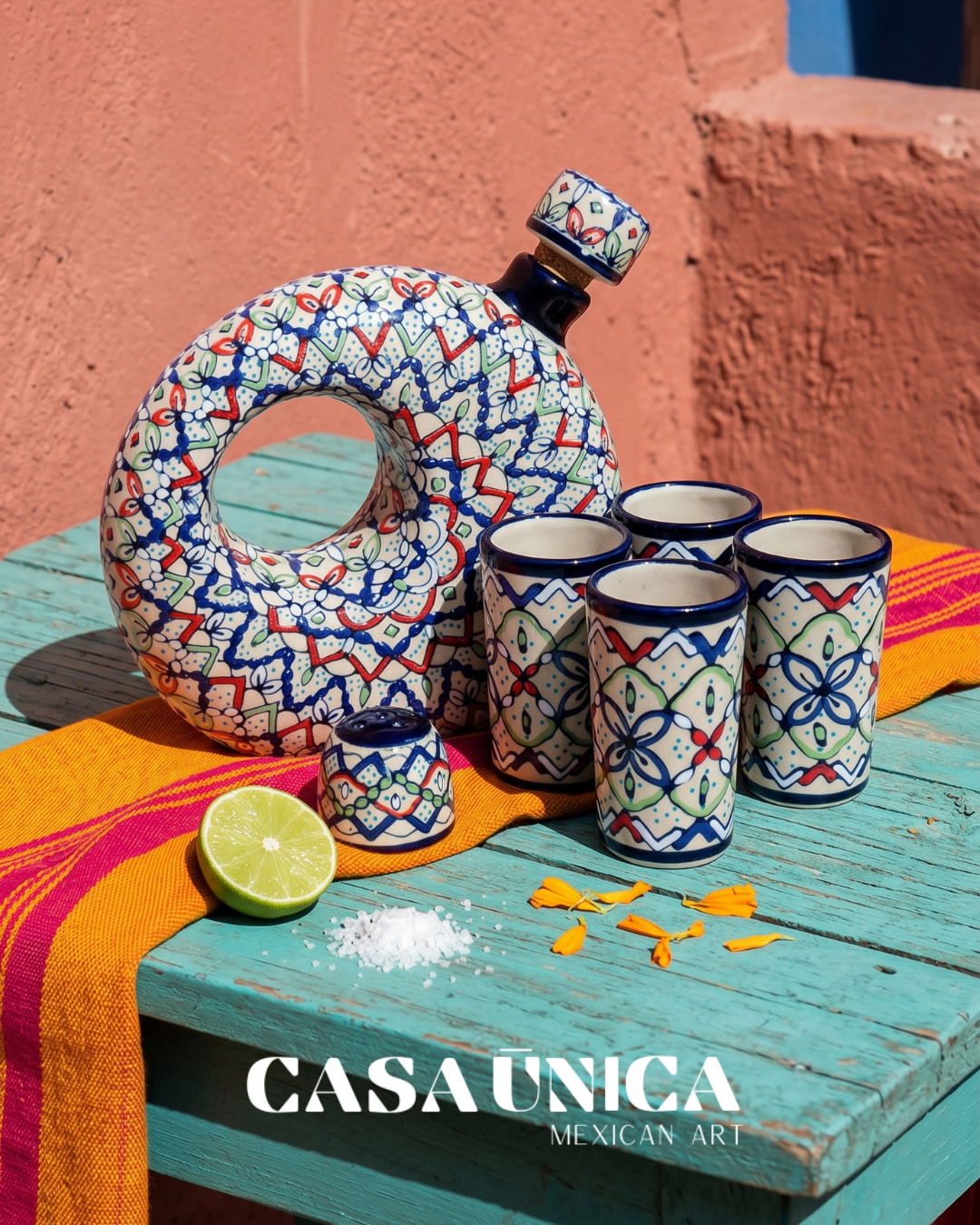 Blue, Green & Orange | Moon Tequila Set