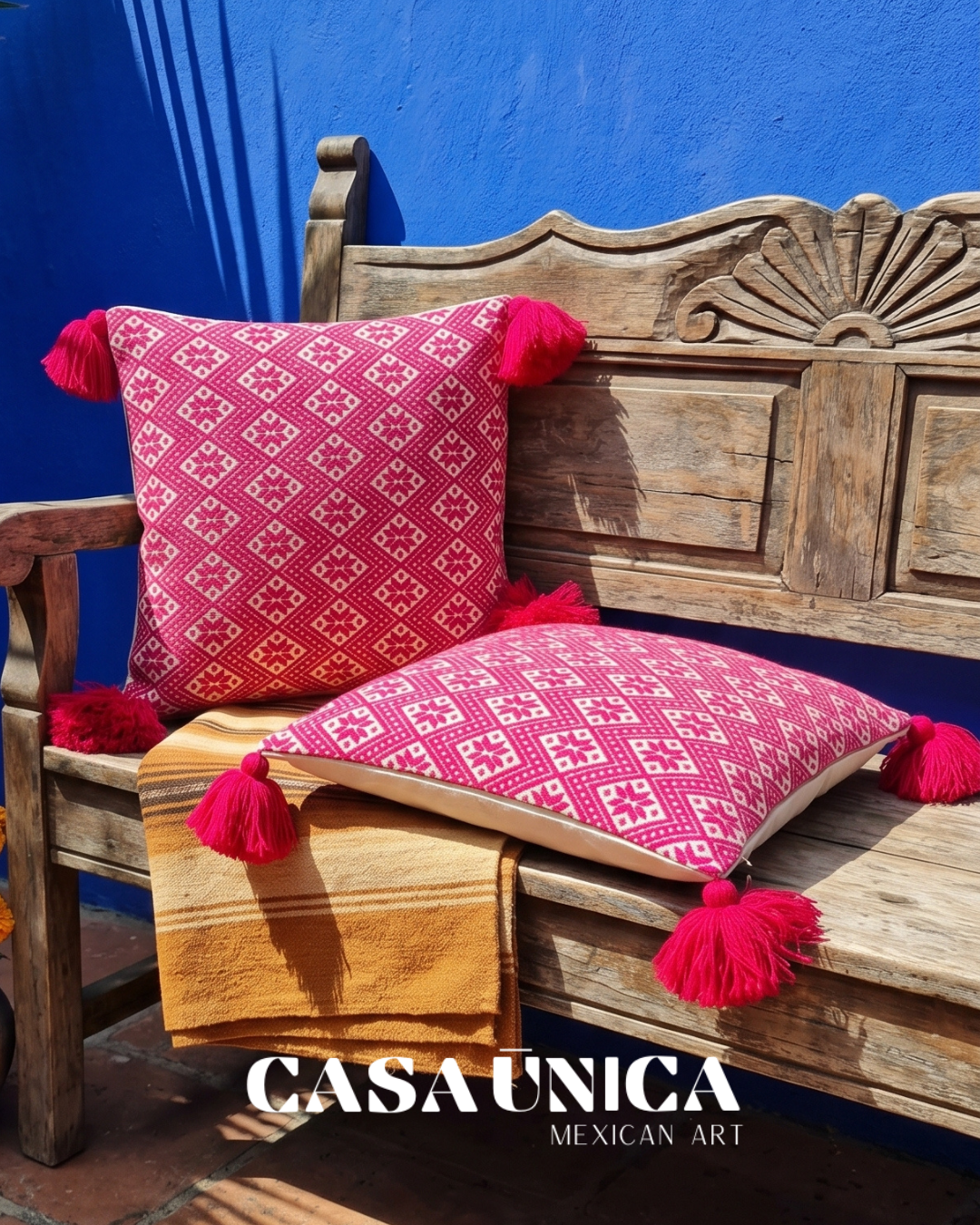 Otomi Pillowcases | Pink Stars