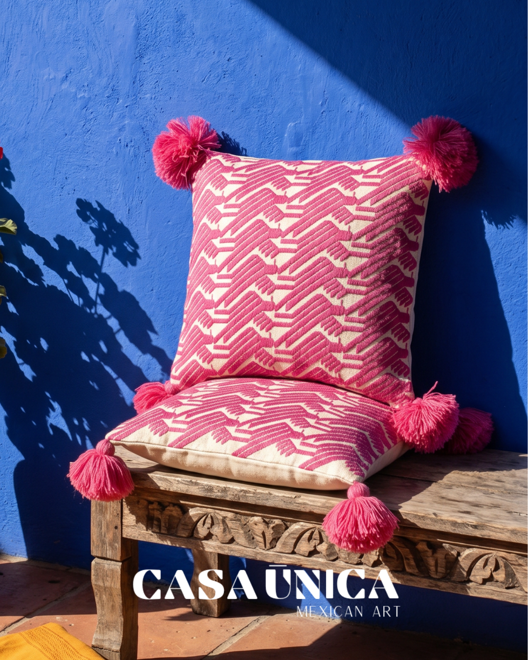 Otomi Pillowcases | Pink Birds