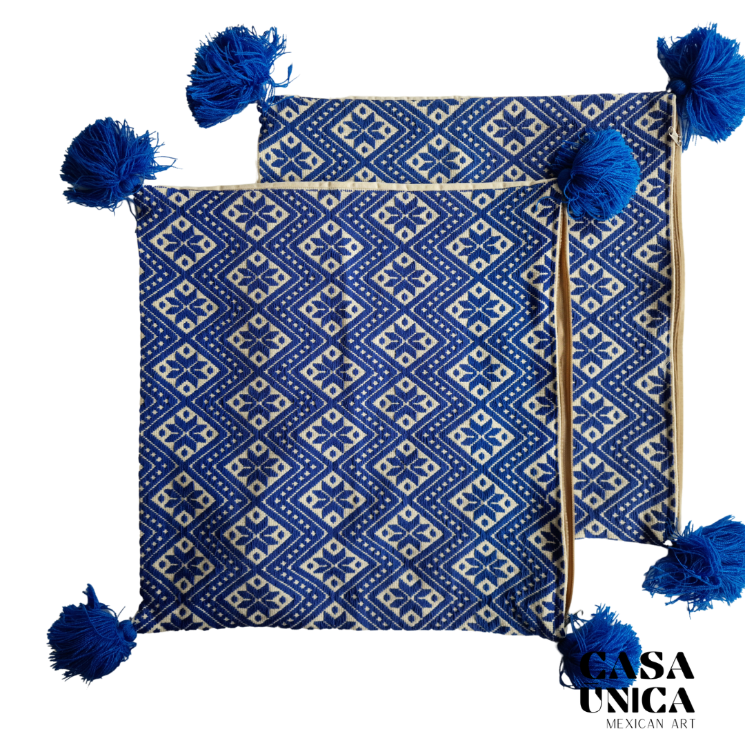 Otomi Pillowcases | Blue Stars