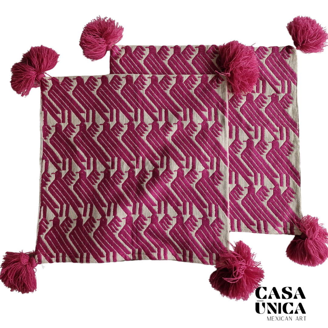 Otomi Pillowcases | Pink Birds
