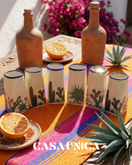 Cactus | Tequila Shot Glasses (Blue)