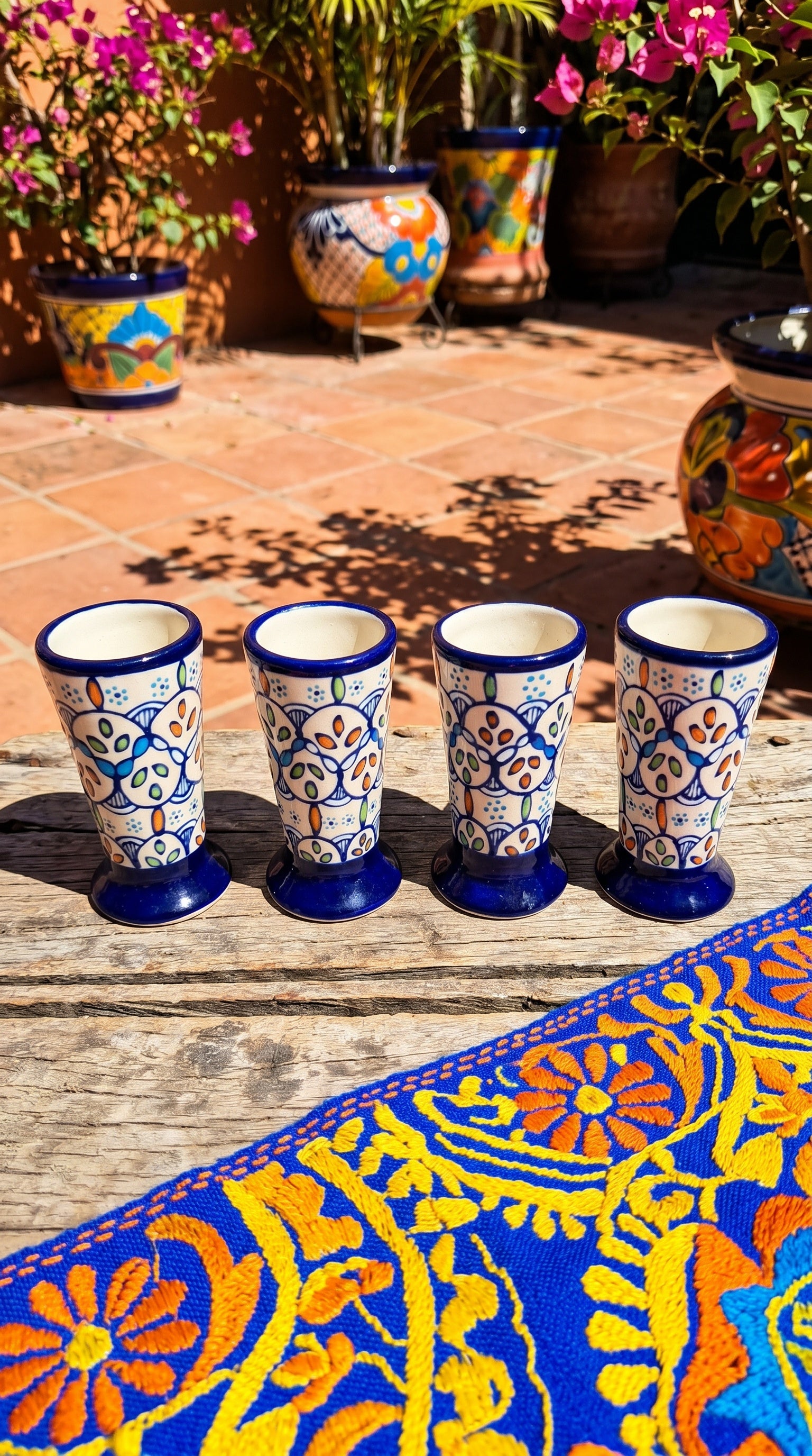 White, Orange & Blue | Sun Decanter Set
