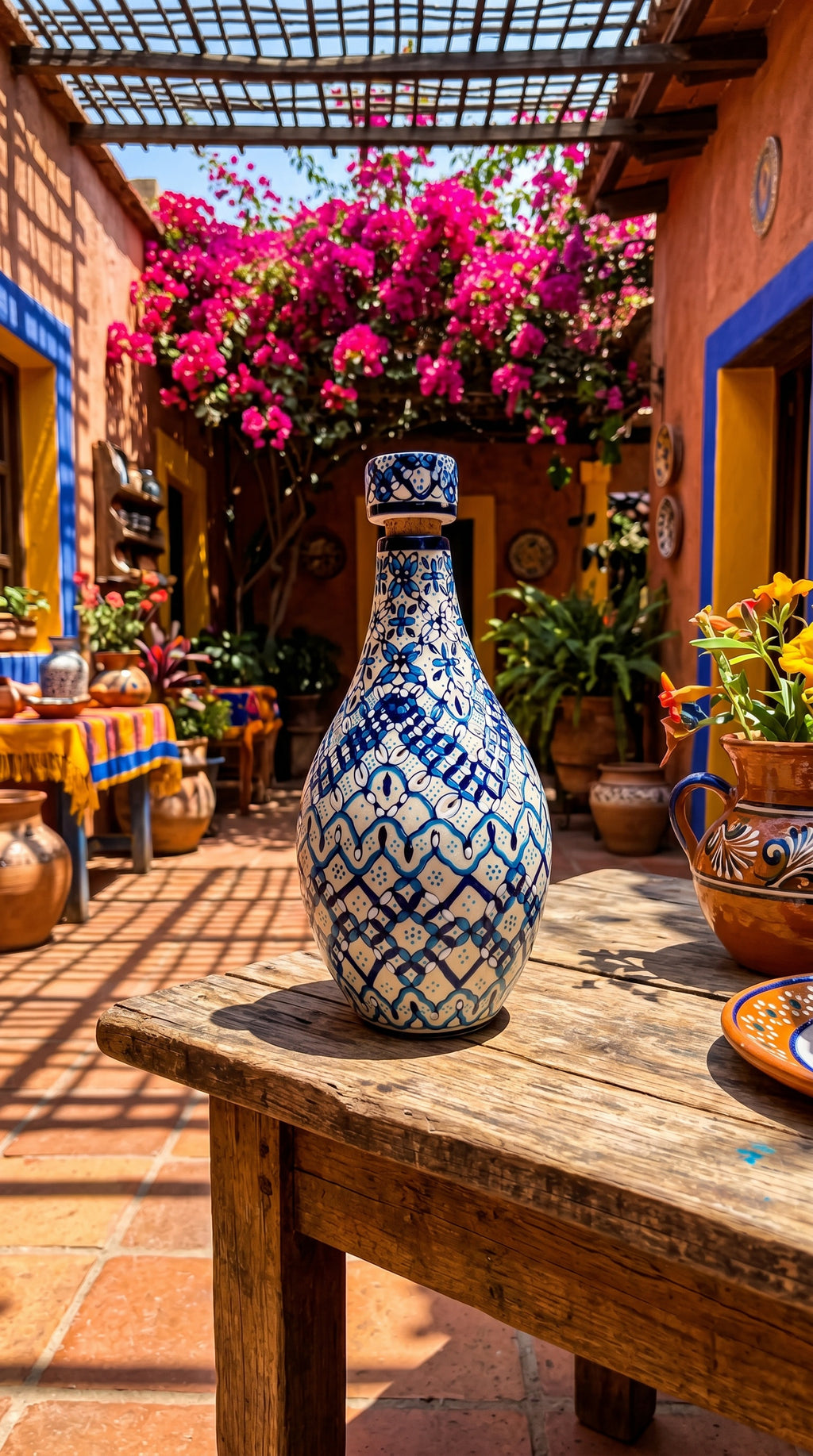 Talavera Blue | Rain Decanter Set
