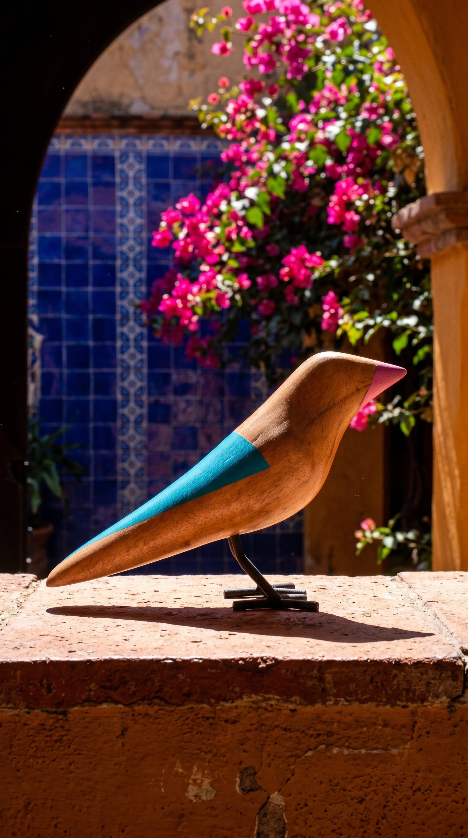 Wooden Bird | Blue