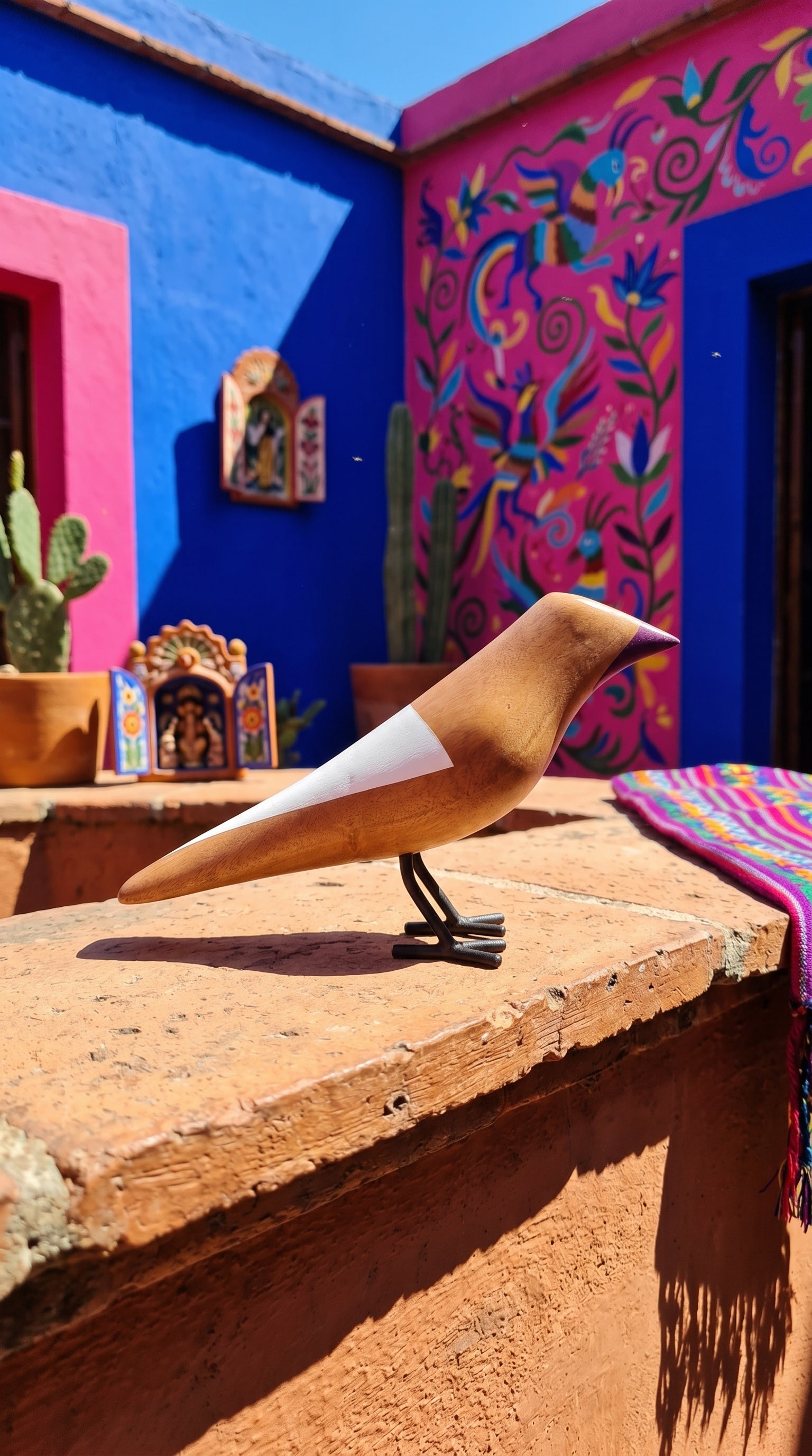 Wooden Bird | White
