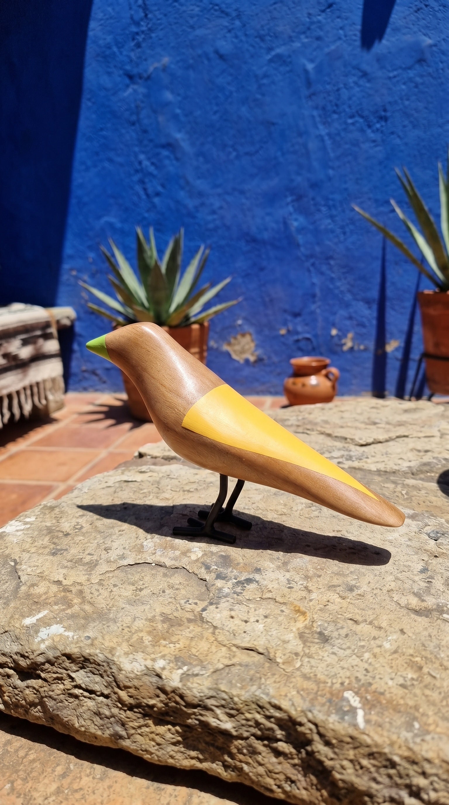 Wooden Bird | Yellow