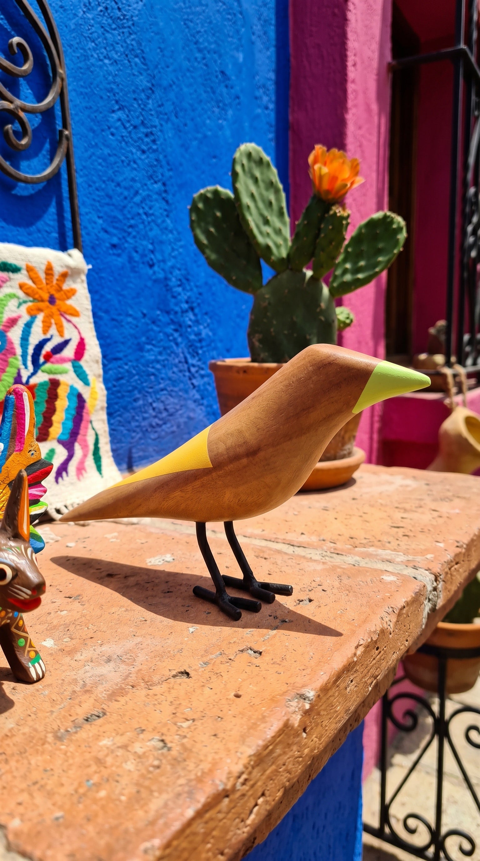 Wooden Bird | Yellow